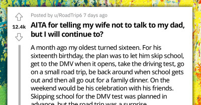 Redditor Asks His Wife To Stop Harassing His Dad After He Gifted Their Son A Car For His Birthday