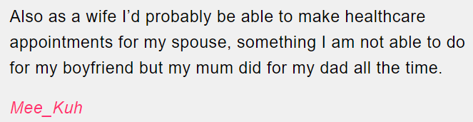 5. Scheduling healthcare appointments for a spouse.