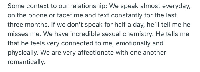 Some context in their relationship