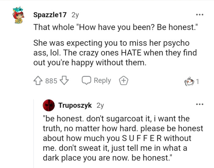 She was expecting to be missed