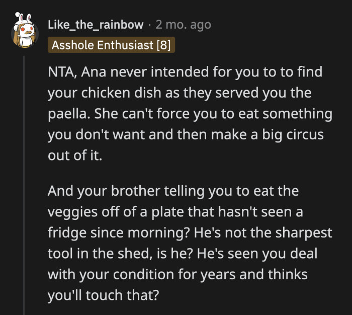 OP made preparations to accommodate her needs without inconveniencing other people. It's not her fault that her brother's wife and her family sabotaged it.