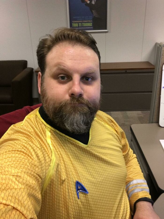 "My Coworker Told Me That Everyone Dressed Up At My Office. Now I’m The Only One Dressed Like Captain Kirk Among Khakis And Polo Shirts"