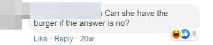 Several Users Questioned Whether the Woman Was Allowed to Keep the Burger If She Rejected the Proposal