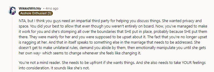 Agreed - this is like when someone suggests an open marriage to a completely blindsided partner so they can pursue their affair, but said affair fizzles out and the reluctant partner actually thrives in the dating scene and doesn’t want to go back. Oh, and NTA.