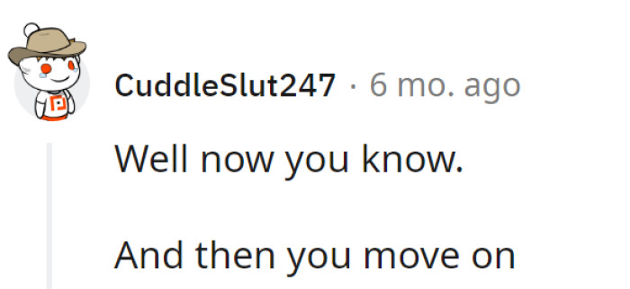 Well, that's the cliffhanger solved.