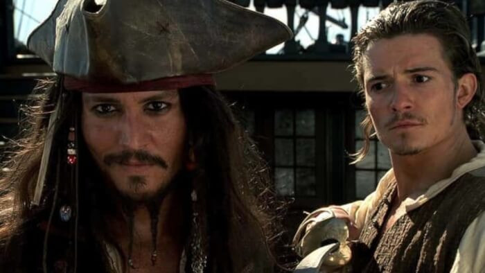 1. Johnny Depp stole “Pirates of the Caribbean: The Curse of the Black Pearl” from Orlando Bloom