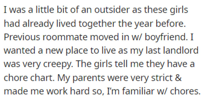 OP's friends had lived together before, so they felt like an outsider