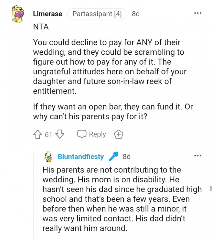 They can find it if they want an open bar