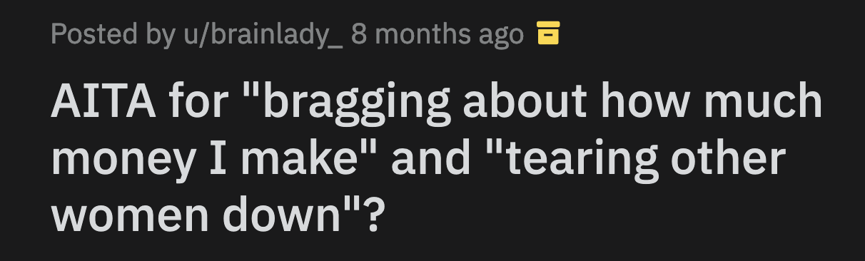 OP politely but firmly declined her friend's suggestion. That wasn't the last she heard of A's product.