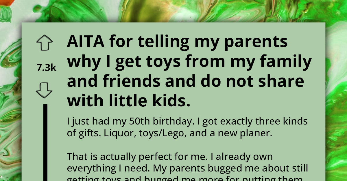 50 Y.O. Gets Scolded By Mom For Collecting Toys, Only For Them To Call Her Out Publicly For Giving Away Their Toys As A Kid