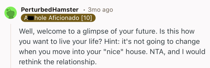 “Well, welcome to a glimpse of your future. Is this how you want to live your life?”