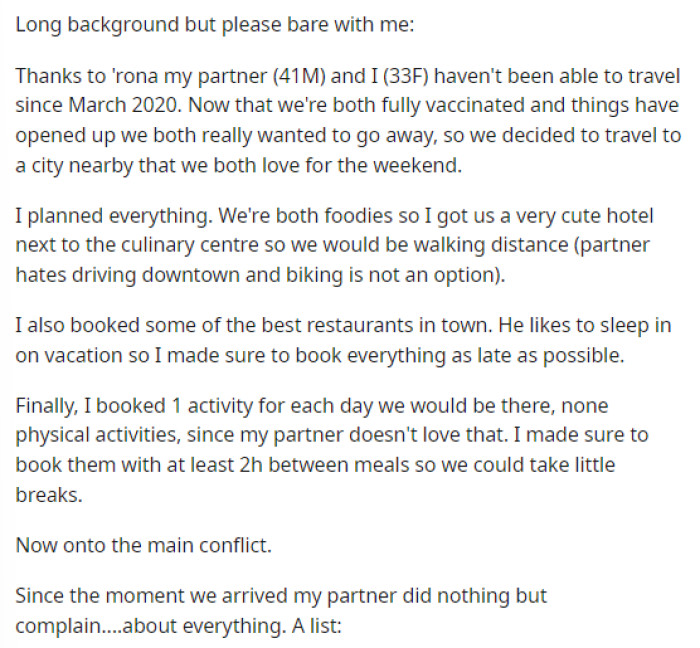 OP gives us a look into the vacation and why this was so important for her after everything they went through during the pandemic.