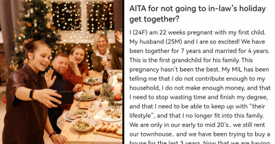 Pregnant Woman Doesn't Want To Attend In-Laws' Holiday Get-Together After They Treated Her Poorly; They Now Call Her Ungrateful