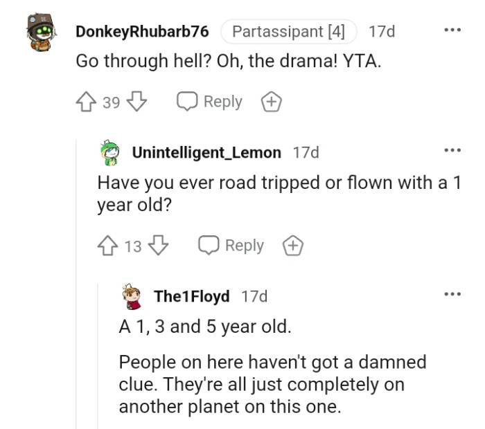It's the OP's drama for this Redditor