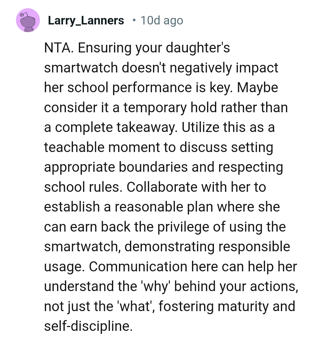 Using This as a Teachable Moment to Discuss Appropriate Boundaries