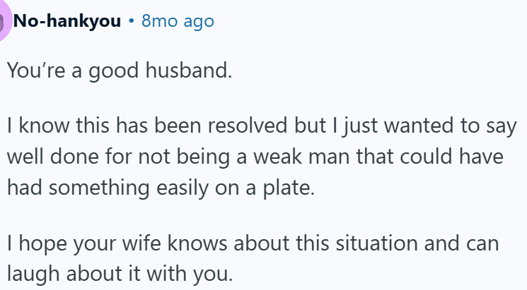 OP Is a Good Husband