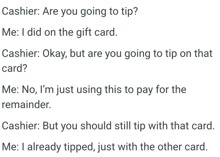 The conversation goes