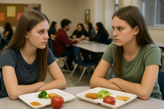 Desperate for connection, Sara asked Mia if she could sit with her at lunch and join her friend group, but Mia’s response was a firm “no,” sparking a heated fight that left both girls upset.