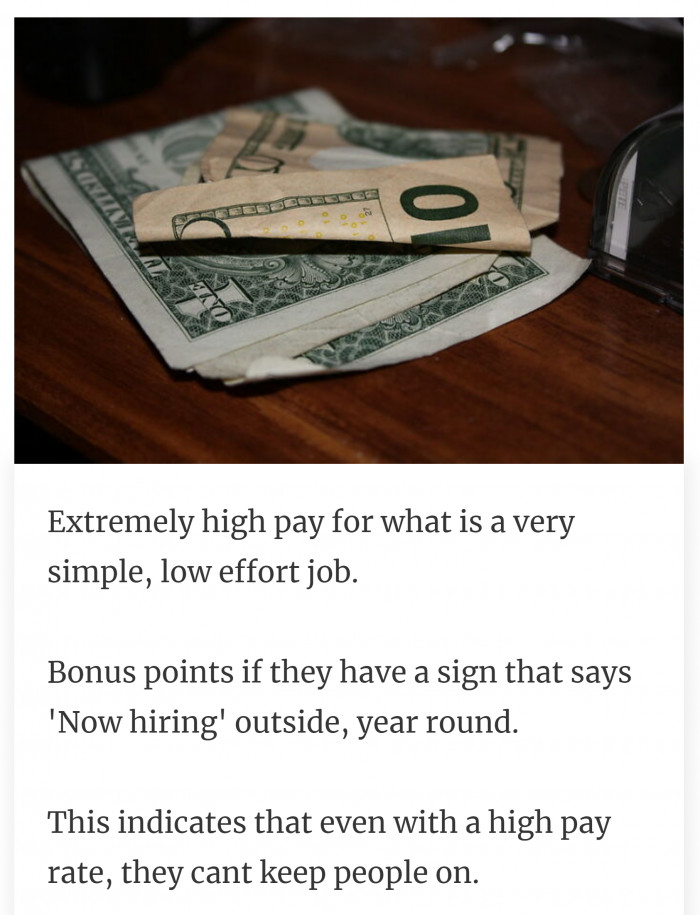 20. Poor working environment.