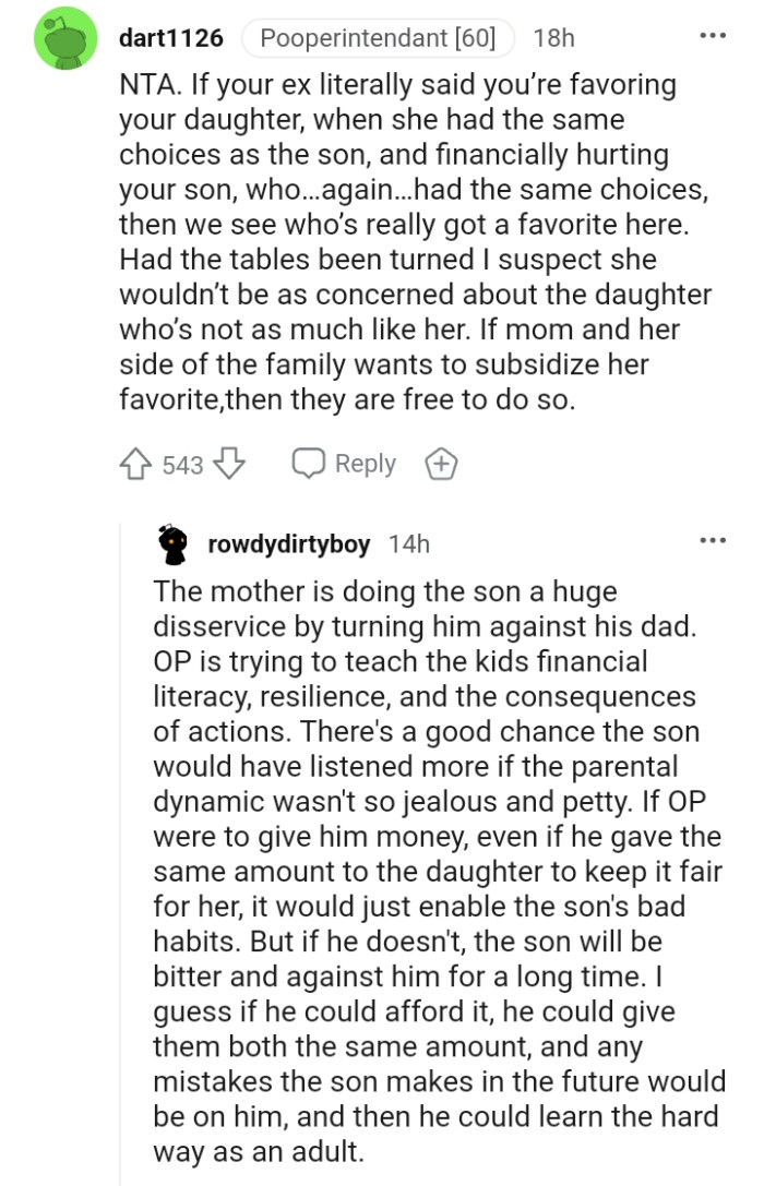 We see who's really got a favorite here