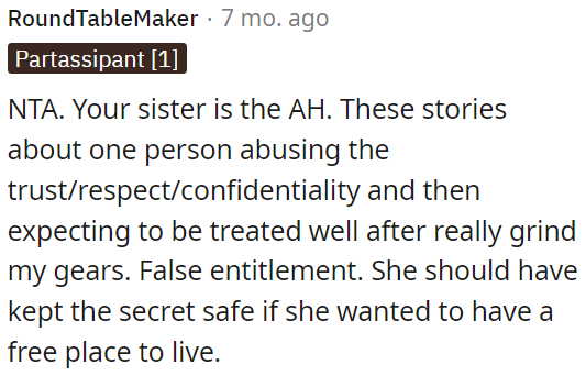 It's frustrating when someone betrays trust and still expects good treatment.