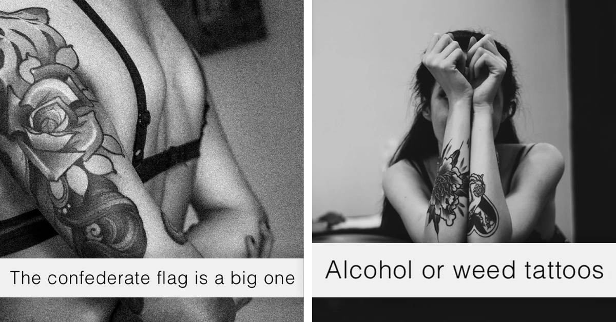 Tattoos That Scream ‘Red Flag’ As Voted By The Online Community