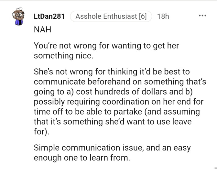 It'd be best to communicate beforehand