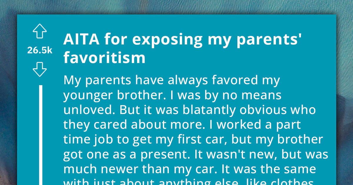 Teen Captures Parents' Conversation, Shares It On Social Media After Growing Tired Of Their Overt Favoritism Towards His Younger Brother