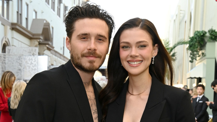 Brooklyn Beckham at a wedding, appearing to reference a dance controversy
