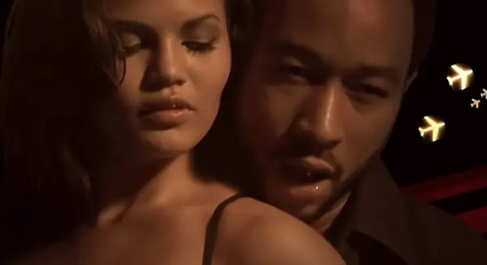 Before she became a famous model, she starred in John Legend's