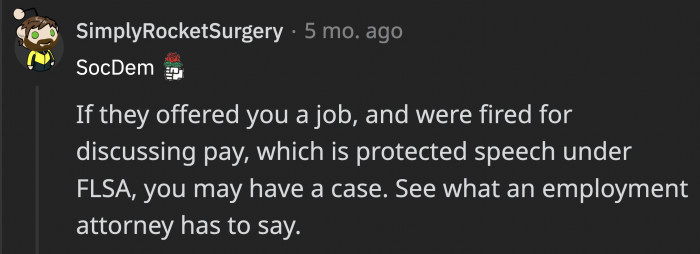 OP might have a case here