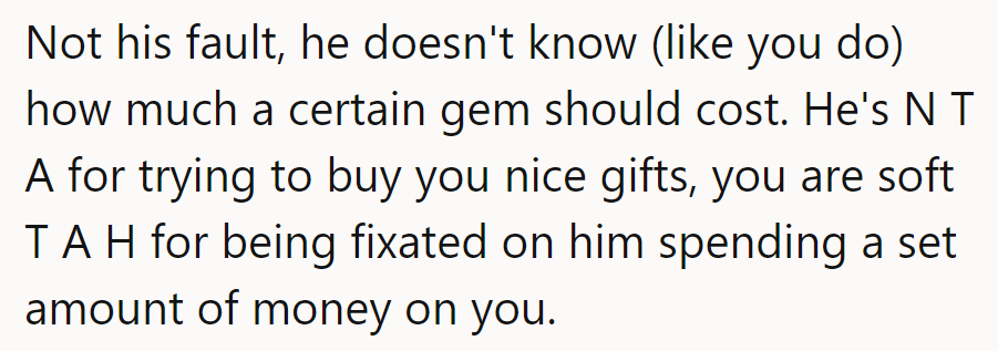 He's gemstone-blind, she's a jewel vigilante. At least he's trying!
