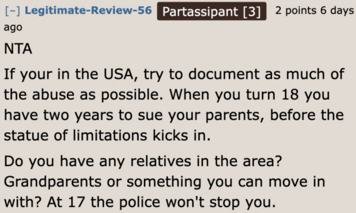 A Redditor's suggestion if the OP lives in the USA