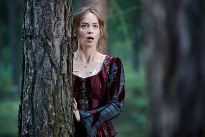 Emily Blunt said she is embarrassed to watch herself singing in 'Into the Woods'