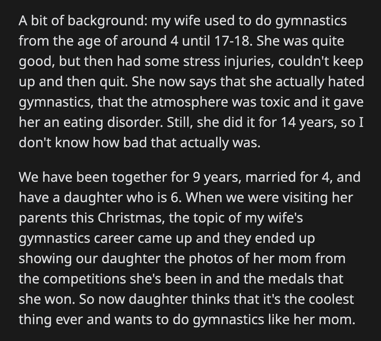 Their daughter loved her first gymnastics lesson. She also made a friend.