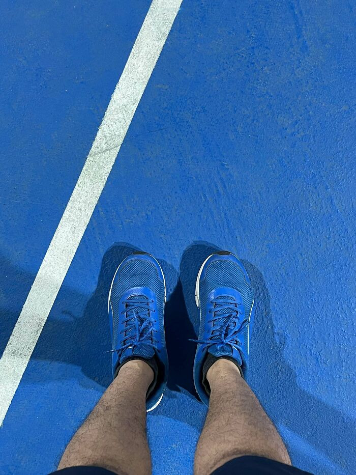 "My Shoes And This Tennis Court"