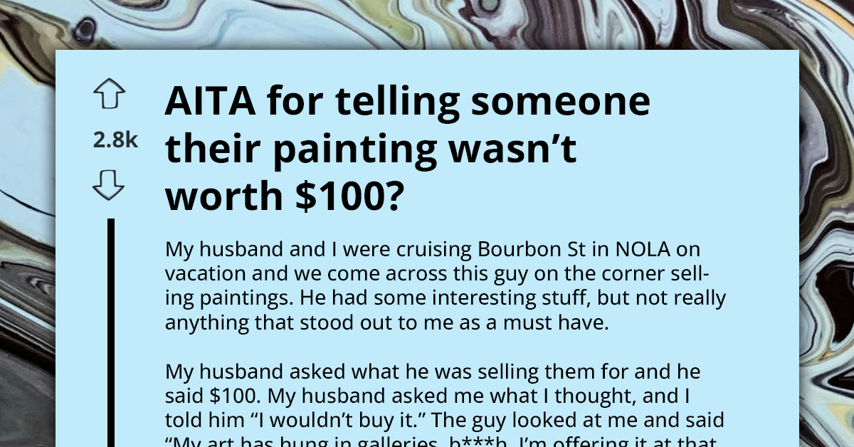 Woman Tells Street Artist That He Overpriced His Paintings, Gets Verbally Attacked