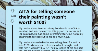 Woman Tells Street Artist That He Overpriced His Paintings, Gets Verbally Attacked
