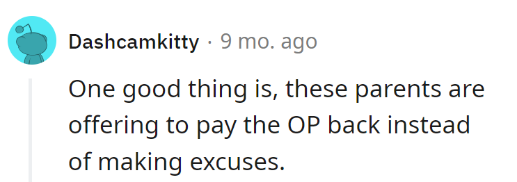 At least these parents don't major in excuses. Wallets open faster than alibis—a rare breed!