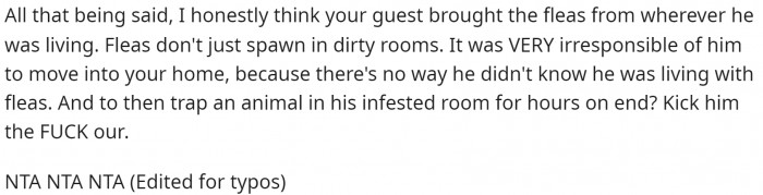 With all that being said, this comment ultimately received an NTA on the vote.