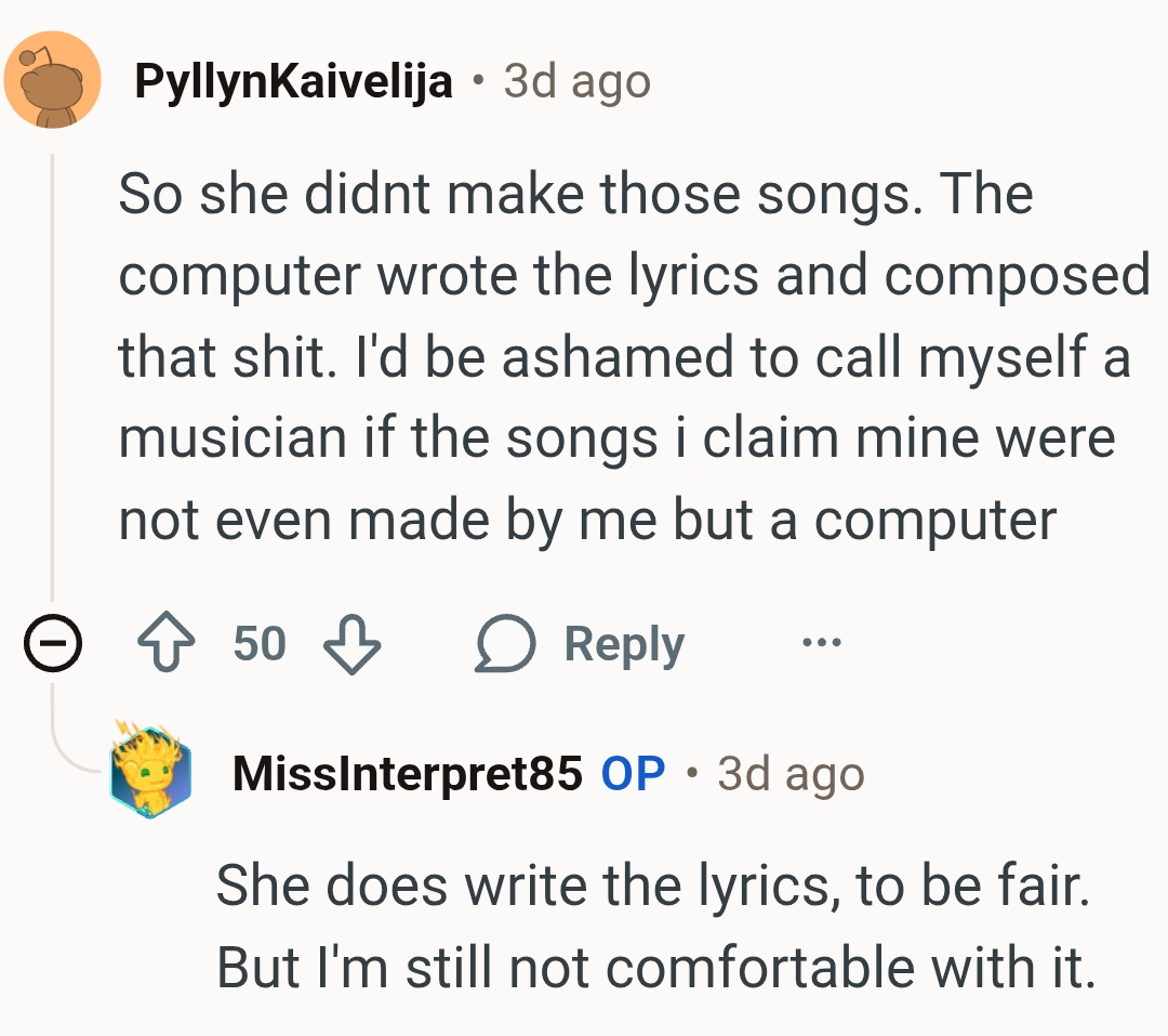 The computer wrote the lyrics