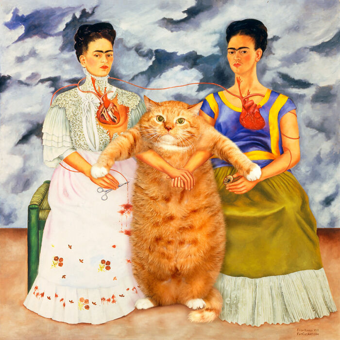 “Two Fridas And One Cat”