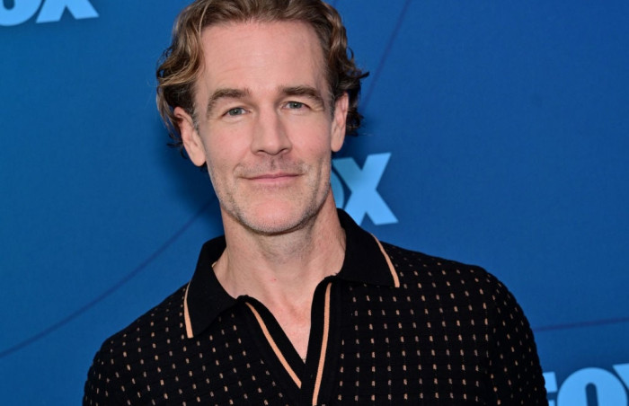 James Van Der Beek speaking about colorectal cancer awareness and advocacy
