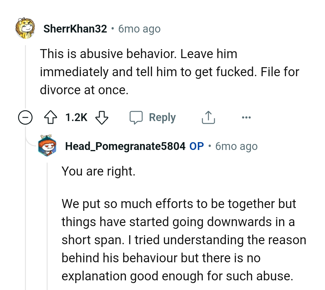 OP should file for divorce at once