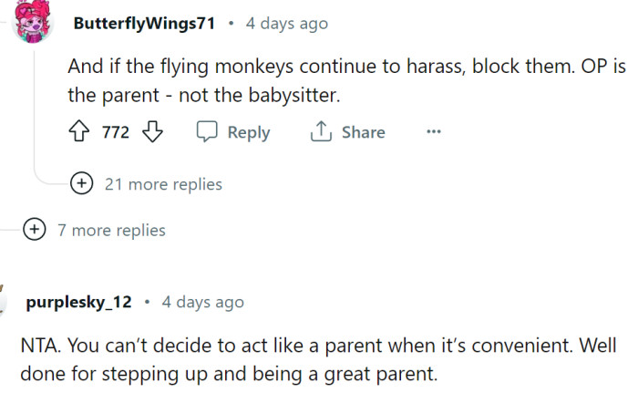 You cannot be a parent only when it's convenient for you - parenthood is rarely convenient