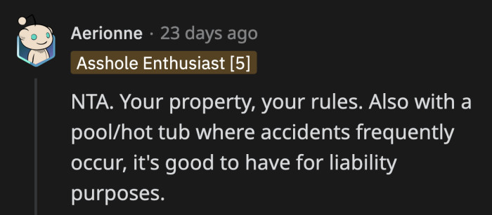 Most of the commenters took OP's side