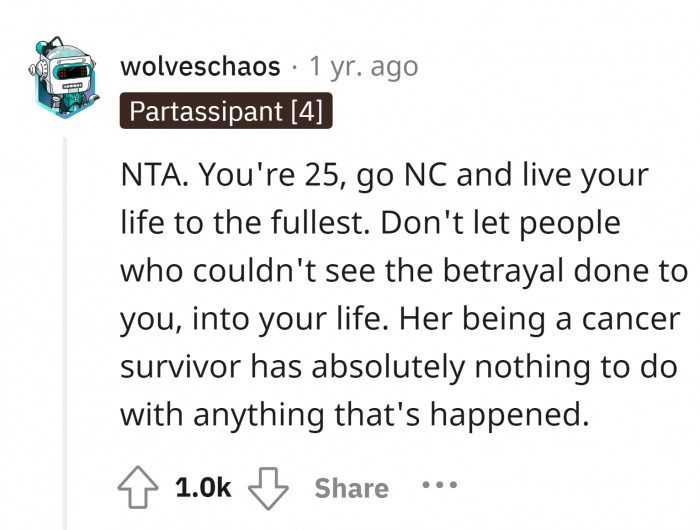 You always have yourself; you don't need them.