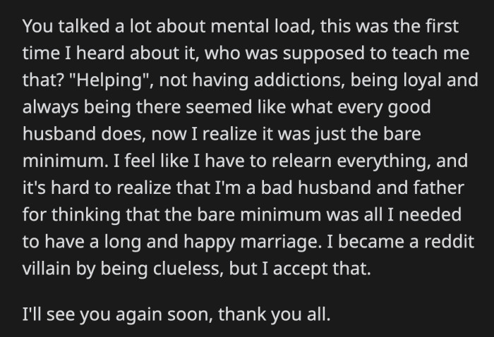 OP realized, thanks to the comments, that he was coasting by just doing the bare minimum because he didn't know any better.