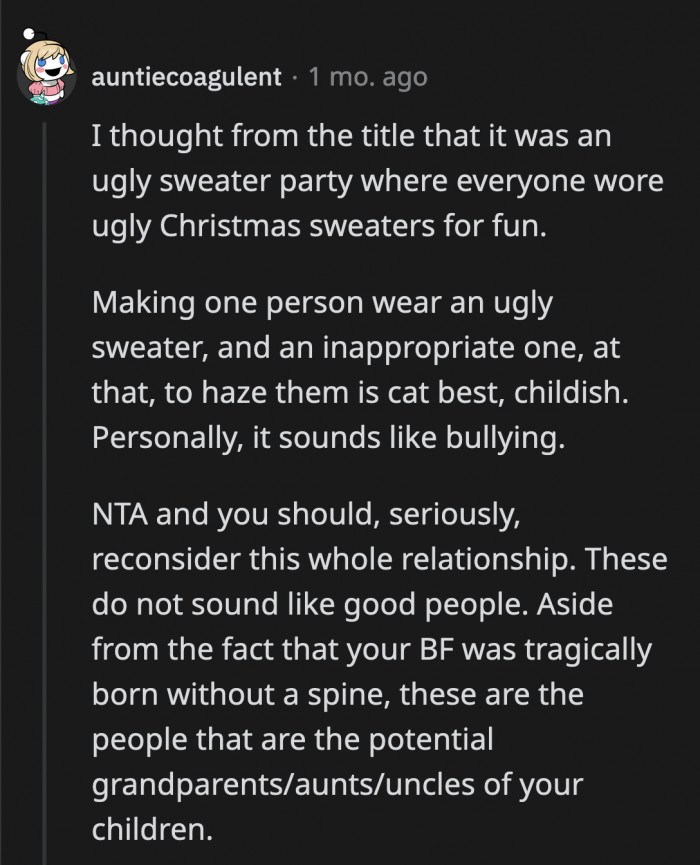 It does come off as bullying, especially since the unwilling subject is not in on the joke