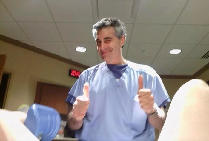 "A Friend Of Mine Is In Labor. The Doctor Seems Very Confident About The Situation."